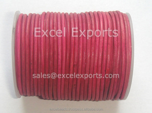 Bracelets en cuir véritable vieilli marron antique 5mm meilleurs cordons de bracelet de tressage de fil de bijoux avec perles finition mate de haute qualité - Product Image 5