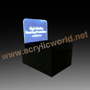 Estuche de acrílico iluminado para exhibición de estatuas, base led acrílica, señal led - Product Image 5