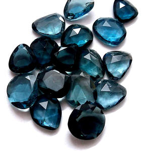 Topaze bleue de Londres forme univan pierre précieuse en vrac à facettes coupe brillante vente en gros de qualité supérieure - Product Image 2