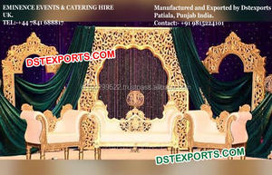 Jhrokhaเวทีแต่งงานอินเดียเวทีแต่งงานฉากหลังแผงงานแต่งงานหลังเวทีเฟรม - Product Image 3