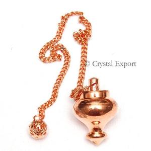 Pendules en métal égyptien - Cuivre naturel avec couleur de chakra pour les pratiques de guérison - Product Image 1