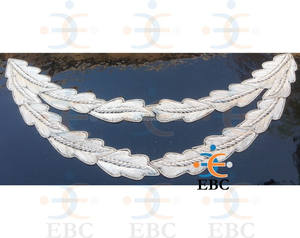 Commissioner Silver Bullion Visor Sombreros Hecho a mano Oro Plata Alambre francés Zeek Bordado Uso diario al aire libre Unisex Four Seasons - Product Image 5