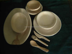 natural palm leaf 16 X 16 cm Deep square plate - Product Image 6