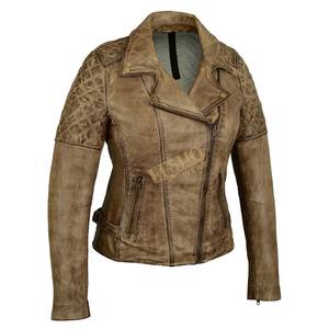 Veste en cuir de motard asymétrique à fermeture éclair très demandée, logo frontal, style tendance, vêtements pour hommes et femmes, approvisionnement OEM - Product Image 1