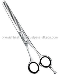 Tijeras de adelgazamiento del cabello de acero inoxidable personalizadas de calidad profesional Punta de hoja afilada fabricada por expertos en belleza - Product Image 3