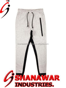 กางเกงจ็อกเกอร์ผู้ชายคุณภาพสูง ทรงปกติ ระบายอากาศ แห้งเร็ว ผลิตจากโพลีเอสเตอร์/คอตตอน กางเกงลำลองสีเข้ม ทรงกลาง รับผลิตแบบ OEM - Product Image 3