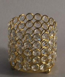 Luxury <b>Crystal</b> Candle Holder Handmade Beaded Lighting Christmas Perfect Gift Metallic Design Shaped Model Luxury Style <b>Bags</b> - Product Image 3