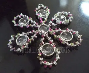 Beads & Crystal Christmas Hanging Snowflake