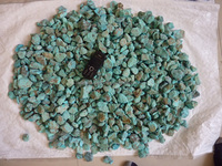 Turquoise naturelle brute, pierre précieuse bleue, origine Royaume-Uni, taille et poids personnalisables, prix raisonnables