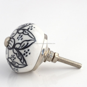 Bouton en céramique de conception de ferme moderne Poignée de porte en métal pour cuisine salon extérieur entrepôt extérieur tiroir/commode chambre à coucher - Product Image 3