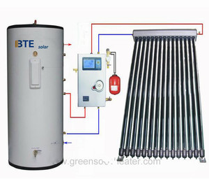 BTEソーラー300Lステンレス鋼タンク加圧ポンプシステムパイプ分割ソーラー温水器ヴィラバンガロー用 - Product Image 2
