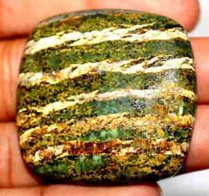 หินอัญมณีทรงหลวมจากแร่หินอะริโซนาเพียเทอร์ไซต์หนึ่งคาโบชองธรรมชาติ100%