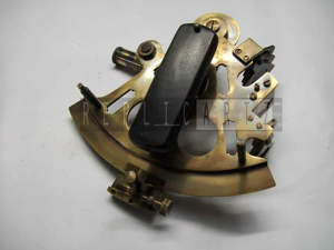 Instruments de navigation sextant nautique finition antique en laiton, cadeau de mariage et de remise des diplômes de style vintage - Product Image 3