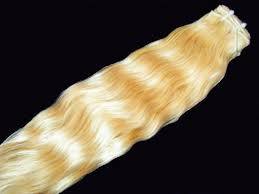 Factory Made Machine Wefts Blonde Hair Natural Virgin Remy Hair in Chennai India - Product Image 1