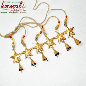 กระดิ่งโลหะเหล็กขนาดเล็กพร้อมดาวพิมพ์แบบกำหนดเองสำหรับบ้านและสวนตกแต่งกลางแจ้งนำเข้าจากอินเดีย - Product Image 6