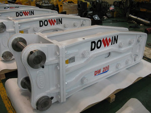Martillo hidráulico de hormigón para excavadoras de clase 20 ton, Ex200 pc200 r200 r210, hecho en Corea, Dowin