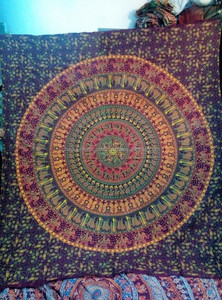 Tapis rond indien Mandala, tapis rond hippie, serviette de plage bohème, tapis de yoga, tapisseries, nappes ombrées, vente en gros - Product Image 2