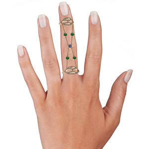 14พันสีเหลืองทองเพชรโครเมี่ยม Diopside ห่วงโซ่ - Product Image 2