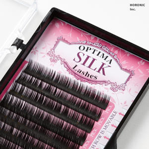 OPTIMA Silk Extensions de cils individuels Longue durée Volume russe Colle à cils CC Curl 0.07mm d'épaisseur Meilleur vendeur - Product Image 2