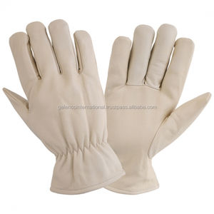 Gants de travail en cuir de qualité supérieure, doublés de polaire, protection hivernale robuste, adhérence durable, isolation, ajustement confortable - Product Image 3