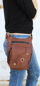 Riñoneras de piel auténtica Unisex 100% al por mayor, riñoneras para deportes al aire libre con cierre de cremallera, logotipo personalizado, diseño a prueba de agua - Product Image 4