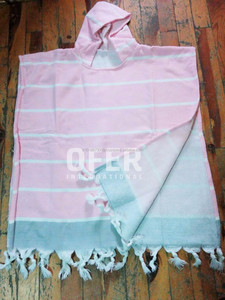 Blue, Back <b>Towel</b> Pestemal <b>Poncho</b>, Kids, for Children Beach <b>Towel</b> <b>Poncho</b> Children Beach Kids Hammam Peshtemal Pestamal - Product Image 6