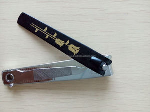 Coupe-ongles professionnel en acier au carbone, avec design d'impression florale, emballage sur plateau en plastique - Product Image 3