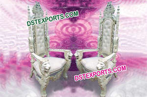 De mariage Bollywood Chaises de Trône De Mariage Royal Haut Dossier Chaises Mariée Marié Chaises De Mariage Fabricant - Product Image 6