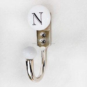 Cintres muraux en céramique, unisexe, fait à la main, plusieurs couleurs, blanc et noir, pour chapeaux, vêtements lourds, réutilisables - Product Image 1