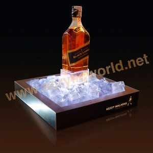 Estante de acrílico led para vino, exhibición de vino de mesa, bandeja de madera led, Mostrador de exhibición de vino - Product Image 5