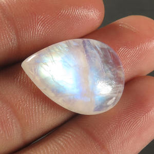 พลอยรูปวงรีทรงลูกแพร์สำหรับห้อยจี้และเครื่องประดับอื่นๆงานตามสั่งสีรุ้งมูนสโตนแฟนซี - Product Image 4