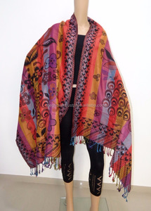 2021 antiguo Cachemira estola de seda chal tradicional primavera moda Reversible Pashmina bufandas mujeres en línea al por mayor - Product Image 5