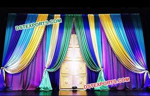 ฉากหลังงานแต่งงาน ตกแต่งเวทีงานแต่งงานแบบอินเดีย ผ้าม่านฉากหลังแบบลูกไม้ - Product Image 6