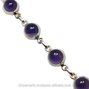 Best Quality 925 <b>Sterling</b> <b>Silver</b> <b>Bracelet</b> With Genuine Amethyst Gemstone Womens Fashion Jewelry Anniversary Gift manufacturers - Product Image 3