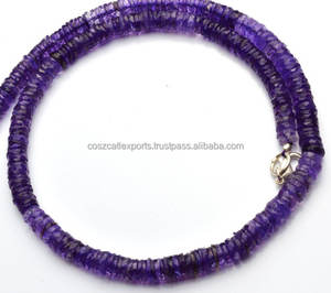 Perles rondelles Heishi à facettes, pierres précieuses naturelles, améthyste africaine, Super fines, 6 à 7MM, fil complet, 16 pouces, livraison gratuite - Product Image 3