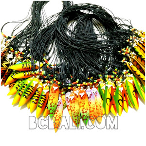 Wholesale Alot Free Shipping Include 200 Pieces of Necklaces Pendant Surf with Genuine Leather Strings Friendship Necklace - Product Image 1