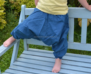 Pantalones Harem para Niños, Estilo Hippie Boho Aladdin, Pantalones Holgados de Algodón para Yoga, Pantalones Harem Infantiles - Product Image 2