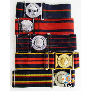 Cinturón estable tejido PP Nylon correas hebilla de latón correa de cuero doble personalizado estudiante cadetes uniforme de alta tensión de rasgado - Product Image 2