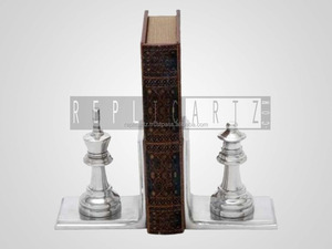 Sujetalibros Decorativos de Metal con Forma de Rey de Ajedrez, Soporte Único para Libros, Organizador Resistente para Estanterías, Decoración para Oficina, Hogar, Biblioteca y Escritorio - Product Image 2
