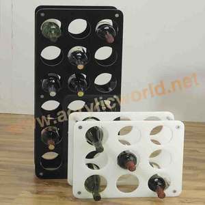 Expositor de vino acrílico personalizado, soporte de vino acrílico para tiendas de licores expositor de vino - Product Image 2