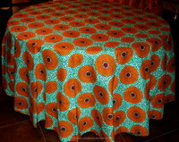 Nappes de table luxueuses personnalisées en coton écologique à motifs floraux imprimés, fabriquées à la main, au prix de gros en Inde