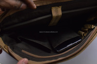 Sac en cuir Crazy Horse de luxe en gros pour hommes, sacoche pour ordinateur portable en cuir véritable de haute qualité, léger
