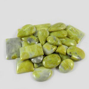 Csja — Cabochon Serpentine naturel, bijoux sous forme libre, 27 pièces, 100 gms, IG0719 - Product Image 4
