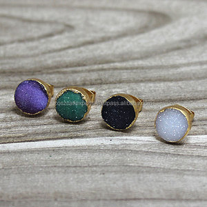 Coszcalt ต่างหูสตั๊ดกลมสีเงิน925สำหรับงานเลี้ยงแต่งงานงานหมั้นหรือเป็นของขวัญ - Product Image 2