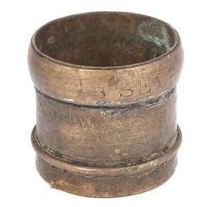 Tazas de medición para uso diario, tazas de bronce Vintage, Maharastra, de cobre y latón, hechas a mano, Color antiguo indio - Product Image 2