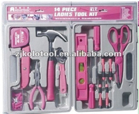 95 pièces ménage rose boîte à outils ensemble, ensemble d'outils ménagers Herramientas De Mano