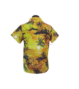 เสื้อเชิ้ตฮาวายแขนสั้นสำหรับผู้ชายเสื้อพิมพ์ลายดอกไม้แบบเต็มตัวเสื้อลำลองมีกระดุม - Product Image 2