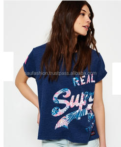 Fancy <b>Ladies</b> <b>T</b>-<b>Shirt</b> Top Quality Short Sleeve Round Neck Printed Tshirt New Design Soft & Comfortable Women's Tee Summer 2021 - Product Image 3