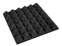 Panneau acoustique en mousse ignifuge à isolation phonique moderne, design 3D, installation par colle, AT-2300AS, marque ATYAPI, PE 30x30cm