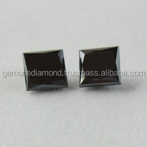 Excellente qualité AAA diamants noirs naturels de taille princesse du fabricant indien Black Diamonds Prix - Product Image 2